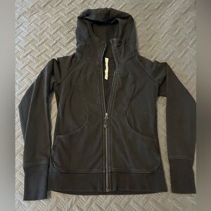 Black Zip-Up Hoodie scuba lululemon